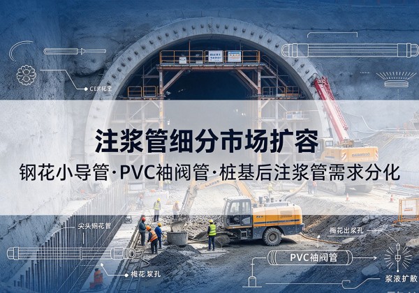 云安注浆管细分市场扩容，隧道钢花小导管、PVC 袖阀管、桩基后注浆管需求分化